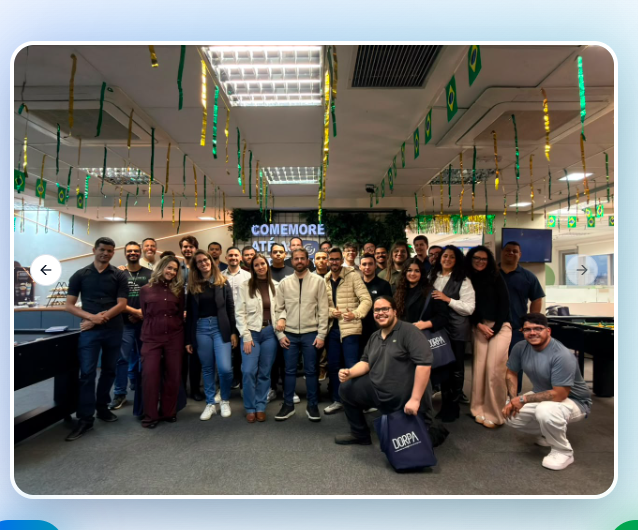 Equipe DORPA reunida na confraternização da empresa